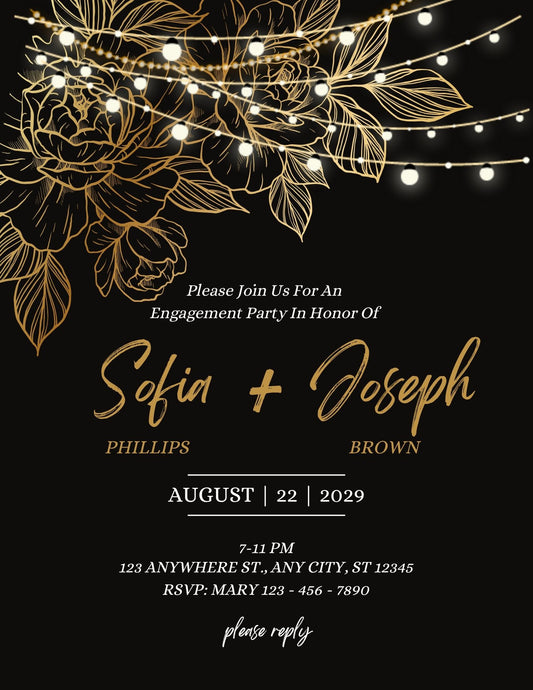 Editable Wedding Invitation Set – Vibrant, Elegant & Easy to Customize
