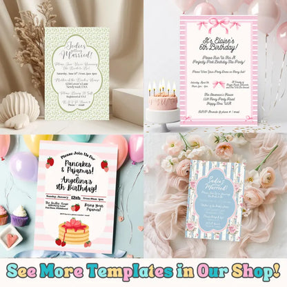 Editable Wedding Invitation Set – Vibrant, Elegant & Easy to Customize
